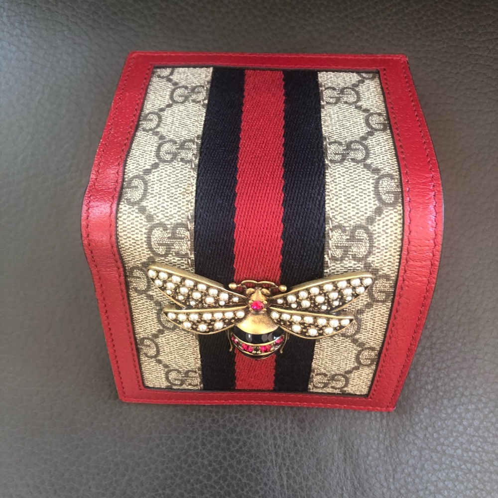 Gucci Queen Margaret GG Canvas Mini Wallet in Red NEW IN BOX - Picture 10 of 13